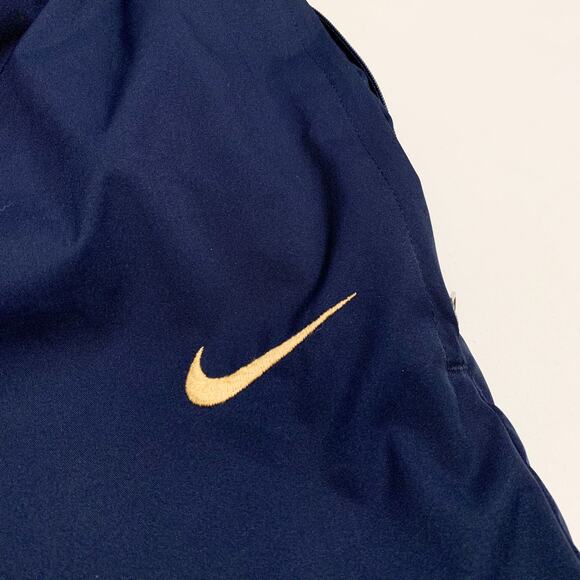 Nike 90s 2000s Vintage Basketball pants ankle zip navy embroidered swoosh Y2K XL - Picture 7 of 10